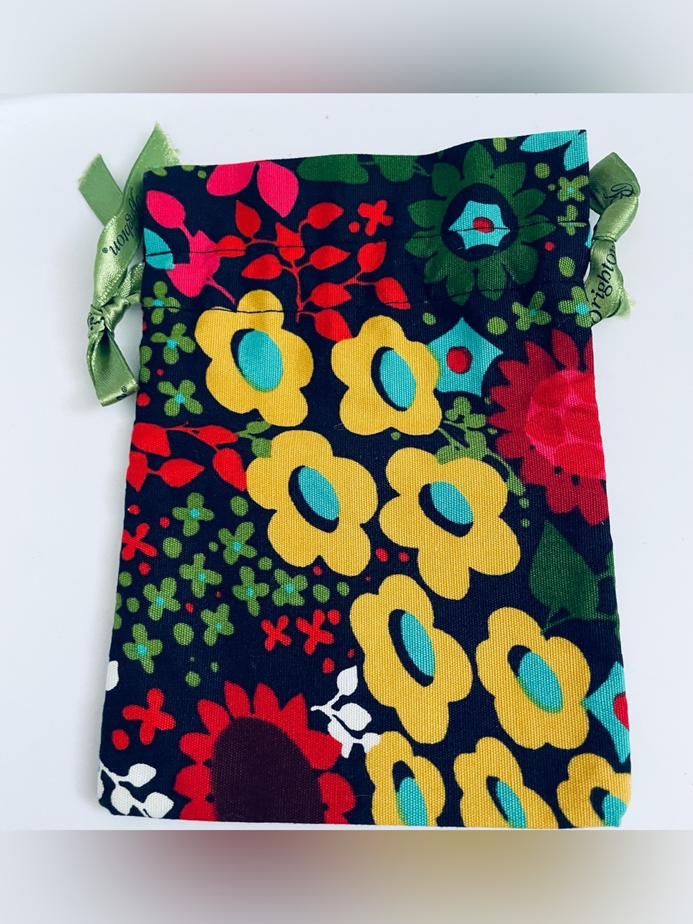 Brighton Multicolor Floral Drawstring Pouch